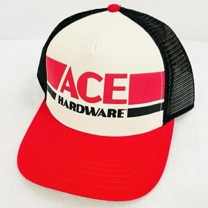 American Needle Ace Hardware A-Frame Hat Cap Adjustable Snapback Black Work